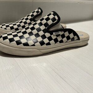 Vans - womens' checkboard slip-on mules